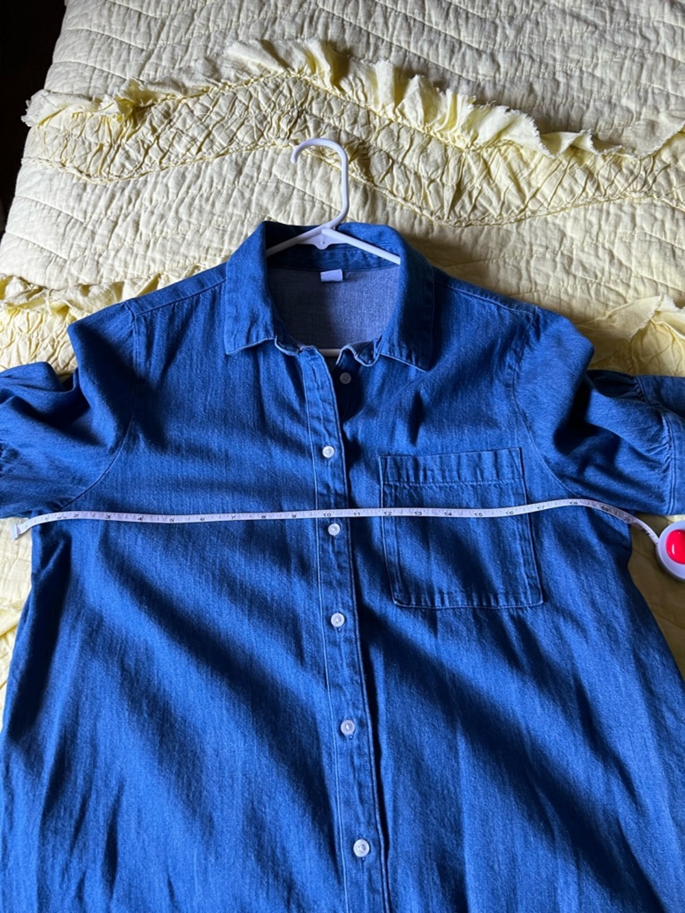 Old Navy Blue Denim Button-Front Midi Shirt Dress - Picture 5 of 5